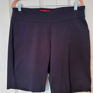 Krazy Larry navy Blue Bermuda Shorts with Stretchy Fit